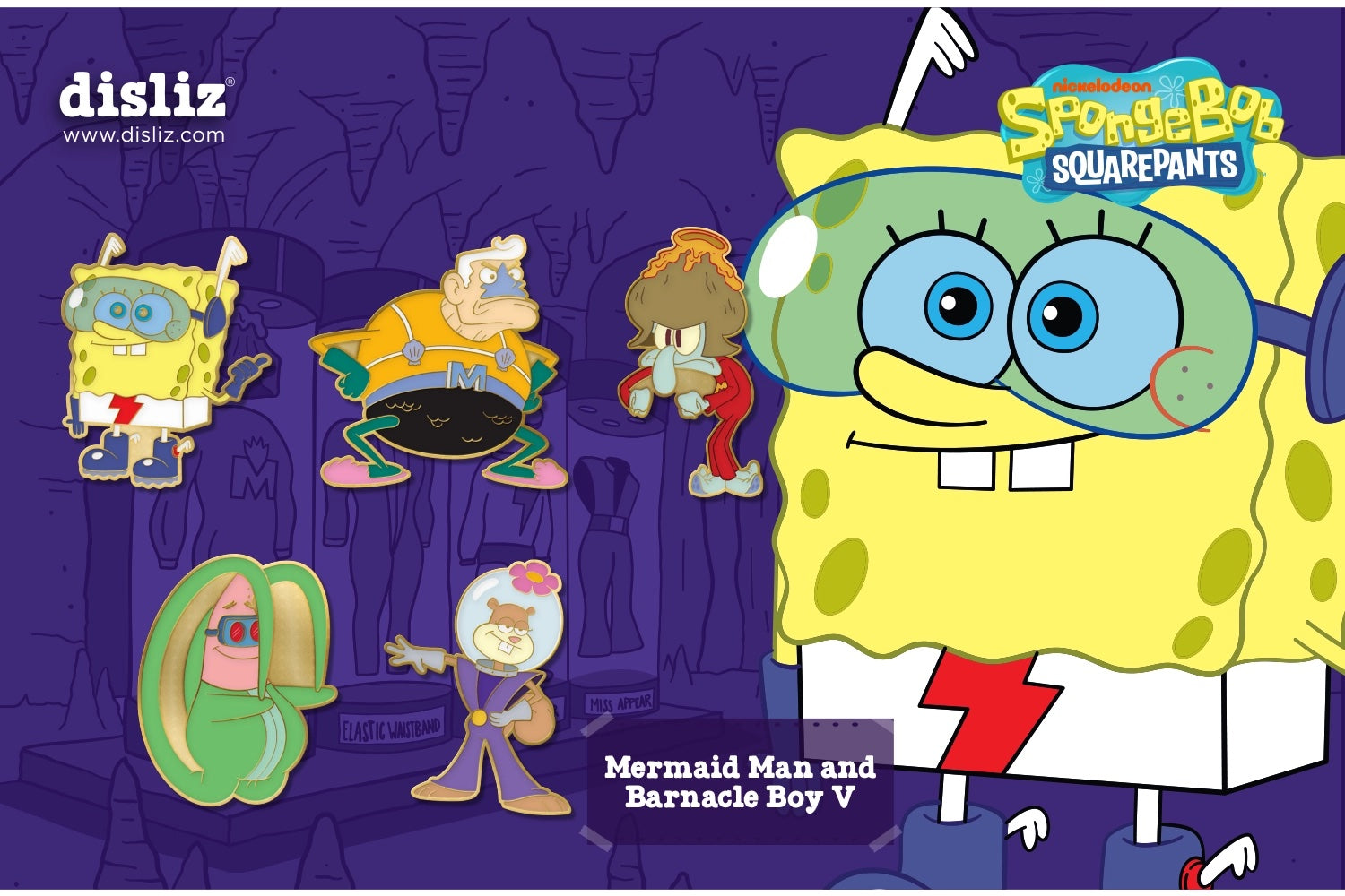 Disliz 5 Pin Set Signed by Tom Kenny