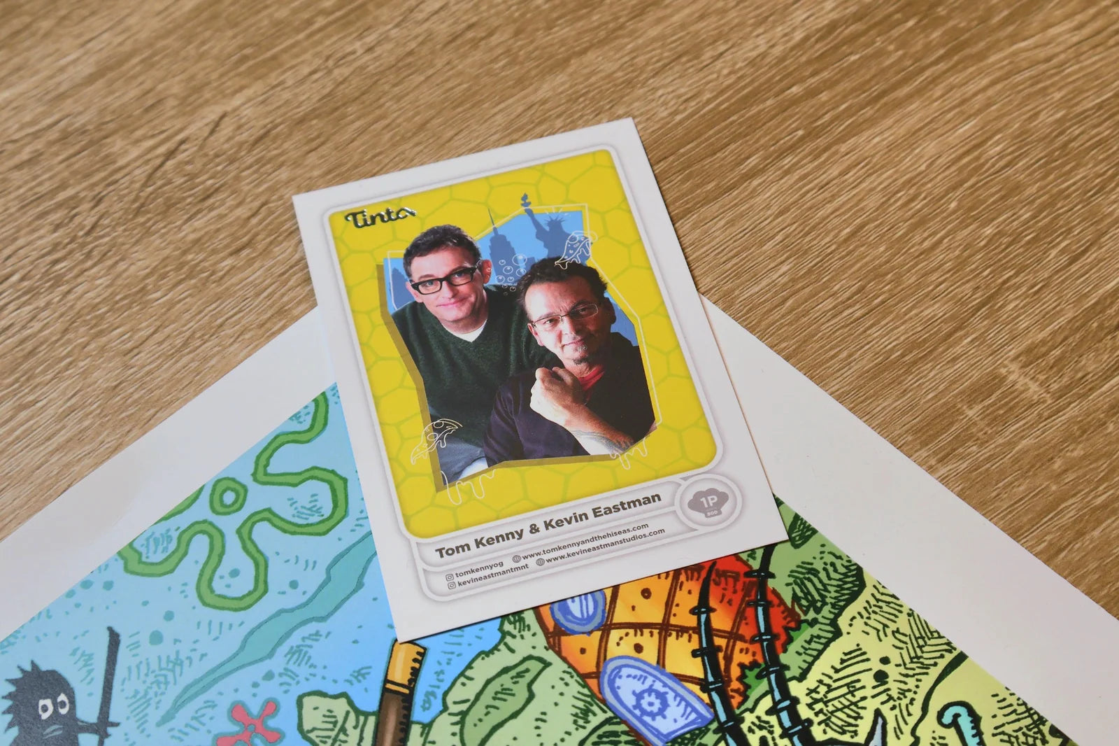 SpongeBob x TMNT Fan Art Poster – Signed by Kevin Eastman & Tom Kenny (Limited to 300)